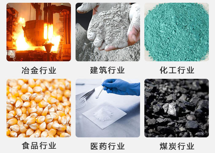不銹鋼振動(dòng)篩主要應(yīng)用于冶金，建筑，化工，食品等行業(yè)中。